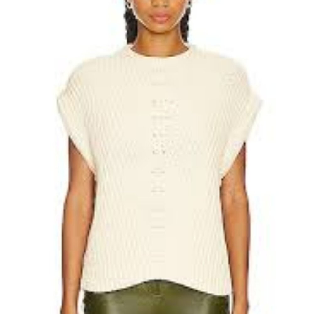 RAG & BONE Light Dove Shane Sweater Vest size L